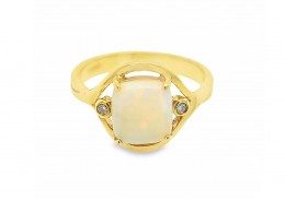 9ct Yellow Gold Opal Ring