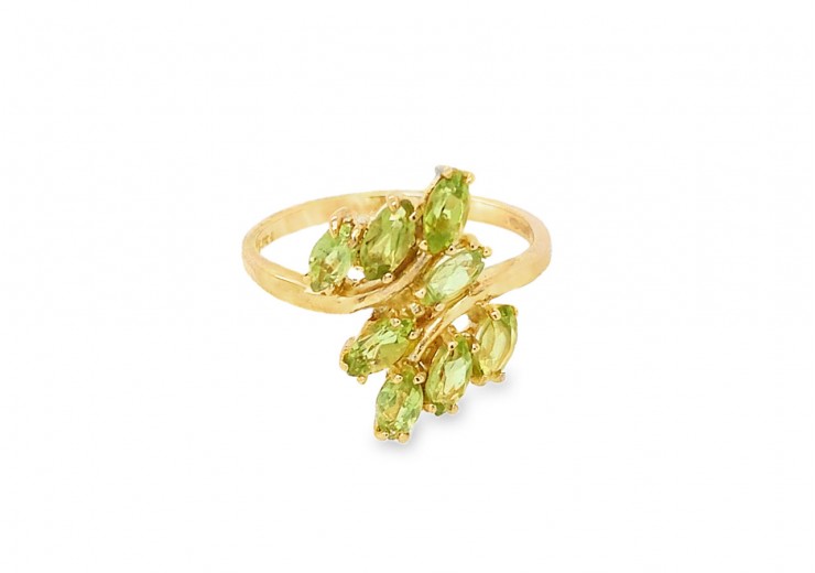 9ct Gold Fancy Peridot Ring
