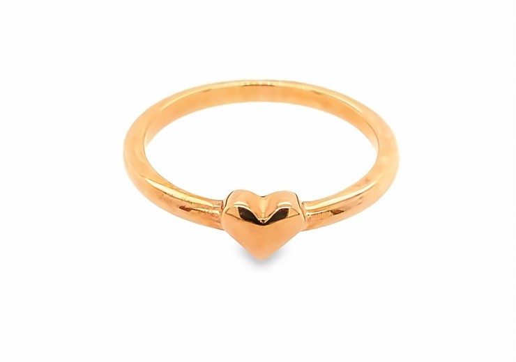 9ct Rose Gold Heart Ring