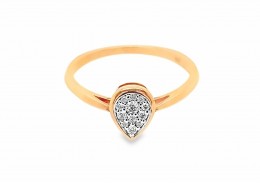 9ct Rose Gold Diamond Ring