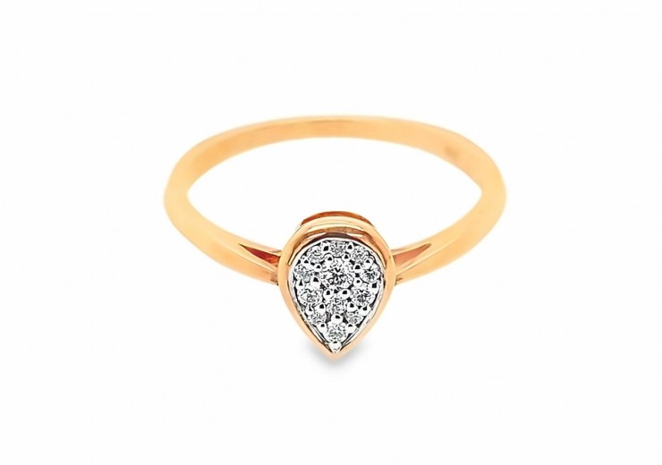 9ct Rose Gold Diamond Ring