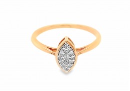 9ct Rose Gold Diamond Ring