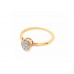 9ct Rose Gold Diamond Ring