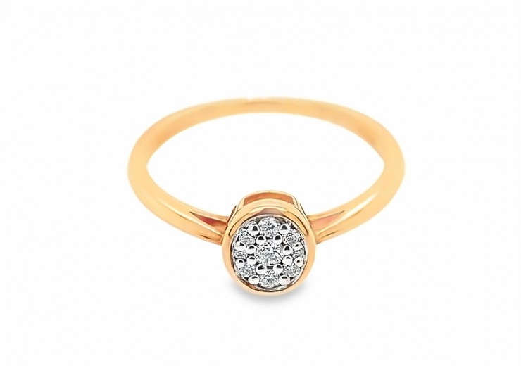 9ct Rose Gold Diamond Ring