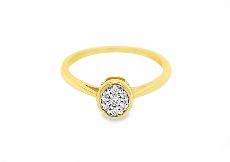 9ct Rose Gold & Diamond Ring