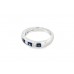18ct White Gold Sapphire & Diamond Ring