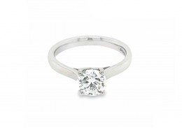 Pre-owned Platinum 1 Carat Diamond Solitaire Ring 