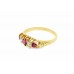 Pre-owned 18ct Yellow Gold Ruby & Diamond Eternity Ring