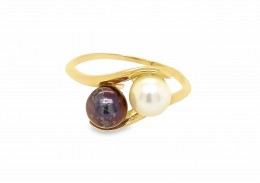 Pre-owned 9ct Rose Gold Pearl Ring
