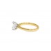 Pre-owned 18ct Yellow Gold Princess Cut Diamond Solitaire Ring 1.08ct