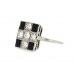 Pre-owned 18ct White Gold Onyx & Diamond Dress Ring