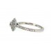 Pre-owned 18ct White Gold Diamond Double Halo Ring