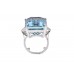 Pre-Owned 18ct White Gold Aquamarine Ring