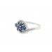 Pre-owned 9ct White Gold Sapphire & Diamond Ring