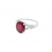 Pre-owned 18ct White Gold Pink Tourmaline Ring