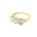 Pre-owned 14ct Yellow Gold Cubic Zirconia Ring