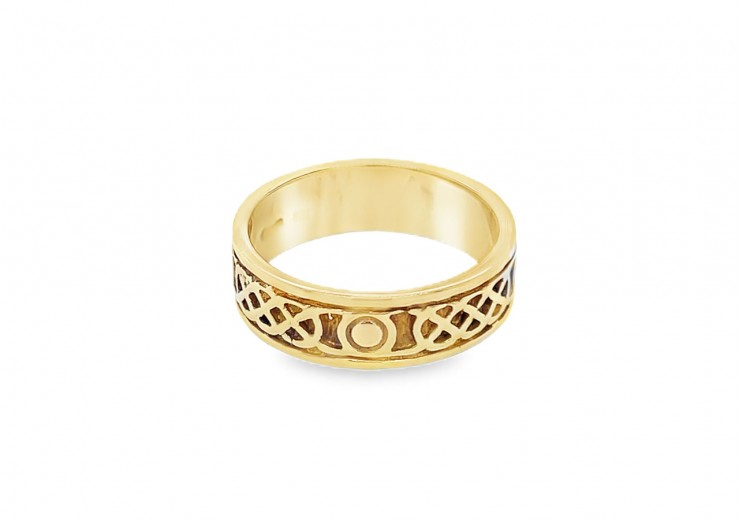 Pre-owned 9ct Yellow Gold Celtic Style Ring