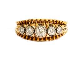 Pre-owned 18ct Rose Gold Diamond Ring 