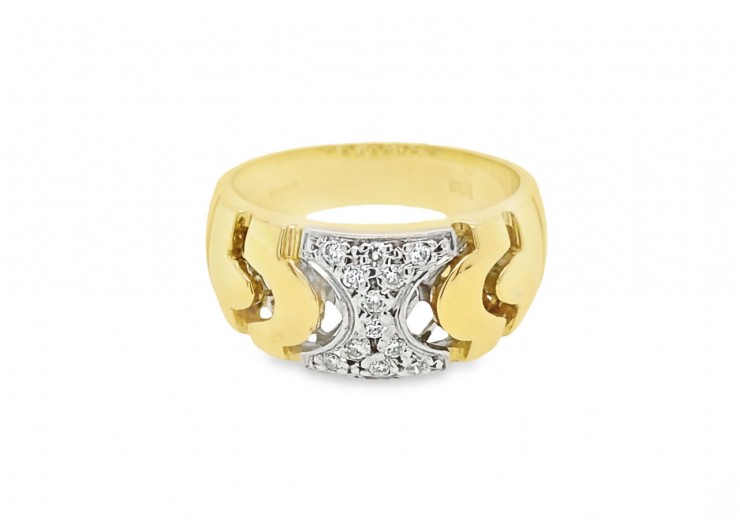 Pre-owned 14ct Yellow Gold Diamond Ring