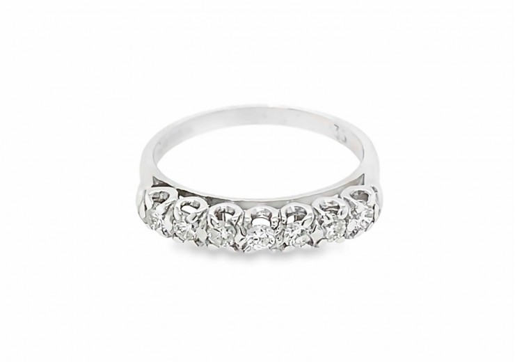 Pre-owned 18ct White Gold 0.35 Carat Diamond Eternity Ring 
