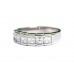 Pre-owned 18ct White Gold Asscher Cut Diamond Eternity Ring