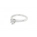 Pre-owned 18ct White Gold Diamond Solitaire Ring