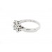 Pre-owned 14ct White Gold Diamond Trilogy Ring