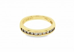 Pre-owned 9ct Yellow Gold Diamond Eternity Ring