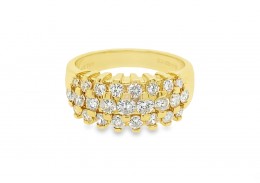 Pre-owned 18ct Yellow Gold Diamond Eternity Ring