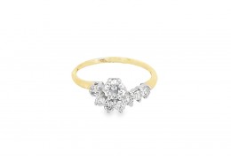 Pre-owned 14ct Yellow Gold Diamond Ring 