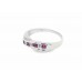 Pre-owned 9ct White Gold Ruby & Diamond Ring