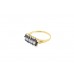 Pre-owned Vintage 18ct Yellow Gold Sapphire & Diamond Cluster Ring 