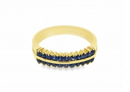 Pre-owned 18ct Yellow Gold Sapphire Eternity Ring