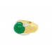Pre-owned 9ct Yellow Gold Dyed Agate Ring