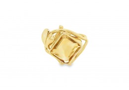 Pre-owned 9ct Yellow Gold Citrine Ring