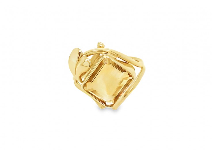 Pre-owned 9ct Yellow Gold Citrine Ring