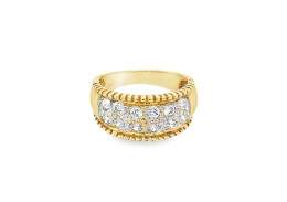 Pre-owned 9ct Yellow Gold Cubic Zirconia Ring 