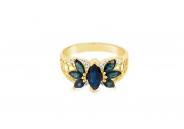 Pre-owned 14ct Yellow Gold Sapphire Ring