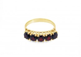 Pre-owned 14ct Yellow Gold Garnet Ring