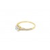 Pre-owned 9ct Yellow Gold Cubic Zirconia Ring 