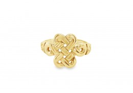 Pre-owned 9ct Yellow Gold Celtic Dress Ring 