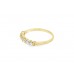 Pre-owned 9ct Yellow Gold Cubic Zirconia Seven Stone Ring 