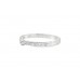 Pre-owned Platinum Shaped Half Eternity Diamond Ring