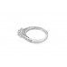 Pre-owned 18ct White Gold Diamond Halo Ring Pre-owned 18ct White Gold Diamond Halo Ring