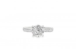 Pre-owned Platinum Diamond Solitaire Ring Pre-owned Platinum Diamond Solitaire Ring