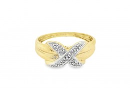 Pre-owned 9ct Yellow Gold Diamond Ring