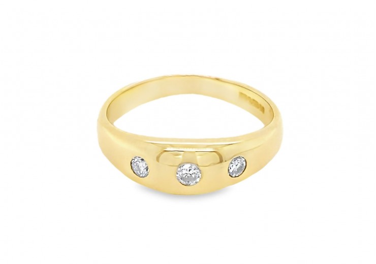 Pre-owned18ct Yellow Gold Diamond Ring