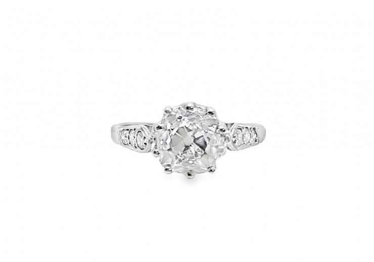 Pre-owned 8ct White Gold Diamond Ring