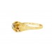 Pre-owned 18ct Yellow Gold Old Cut Yellow Diamond Ring