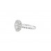Pre-owned 18ct White Gold Diamond Halo Ring